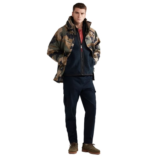 Farah Camouflage Parka Heren (Vintage groen) - Image 3