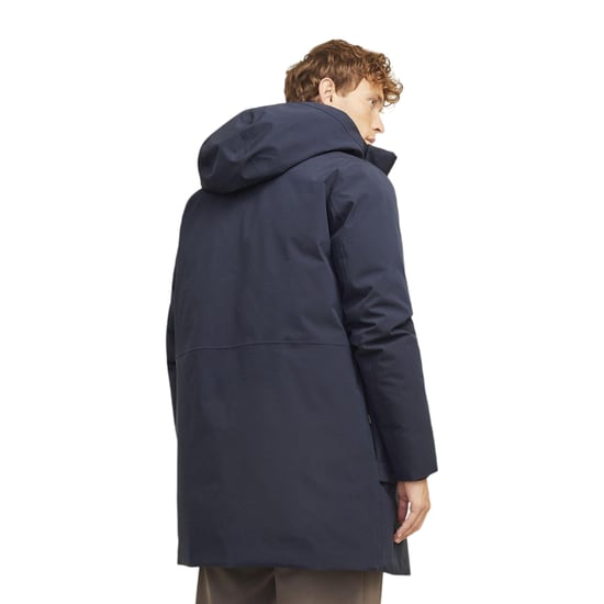 Jack And Jones Heren Relaxed Fit Parka (Donker Marineblauw) - Image 2
