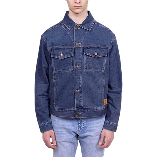 Timberland Herenjeansjas in effen kleur, reguliere pasvorm (Indigoblauw) - Image 1