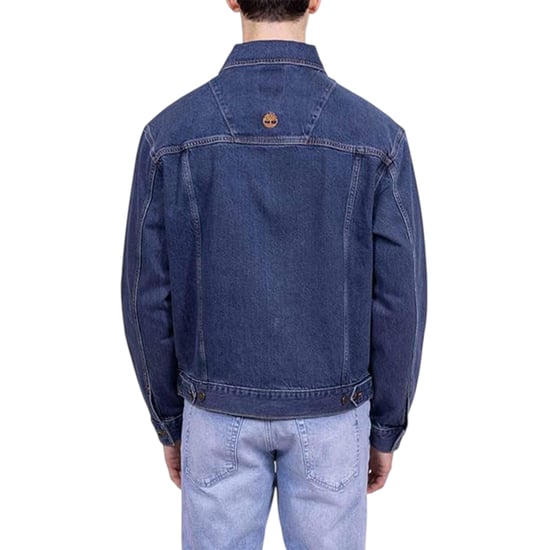 Timberland Herenjeansjas in effen kleur, reguliere pasvorm (Indigoblauw) - Image 2