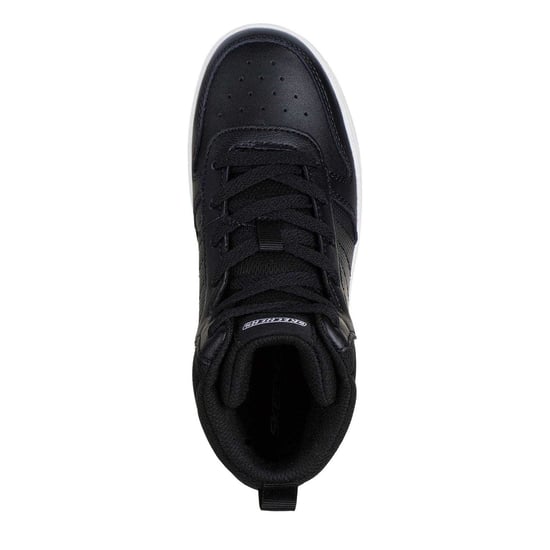 Skechers Kinderen Smith Street Hoogtop Sneakers (Zwart/Wit) - Image 3