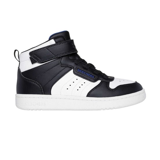 Skechers Barn Hög-top Platta Hög Top Sneakers (Svart/Vit) - Image 2