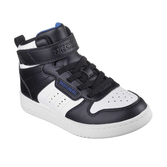 Skechers Barn Hög-top Platta Hög Top Sneakers (Svart/Vit) - Image 4