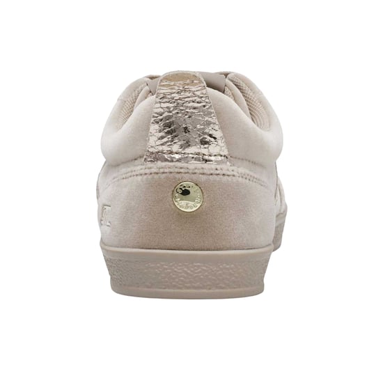 Steve Madden Womens/Ladies Metallic Suede Trainers (Mushroom) - Image 2