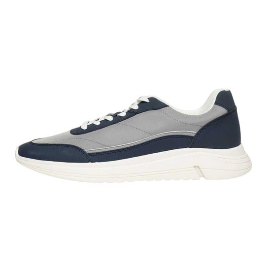 Threadbare Mens Ariba Textile Trainers (Navy) - Image 2
