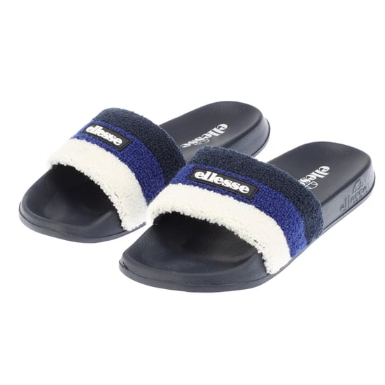 Ellesse Heren-slippers met open teen van badstof en drie strepen (NAVY/BLAUW) - Image 5