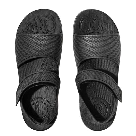 FitFlop Barn iQushion Shimmer iQushion Vattentäta Platta Sandaler (Svart) - Image 3