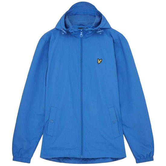 Lyle & Scott Mens Water Resistant Hooded Jacket (Blue) - Image 1