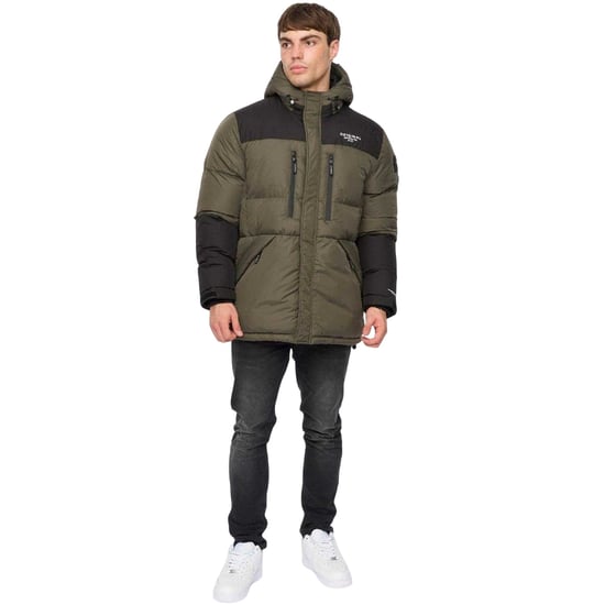 Crosshatch Heren Polyester Puffer Jacket (Groen) - Image 1