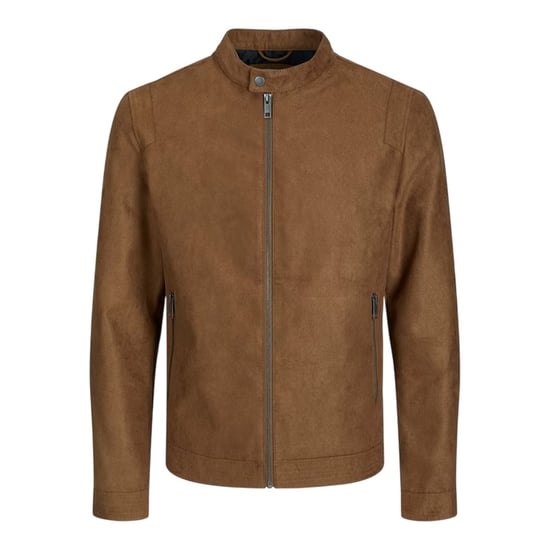 Jack And Jones Herr Enfärgad Zip-Ficka Jacka (Kognac) - Image 2