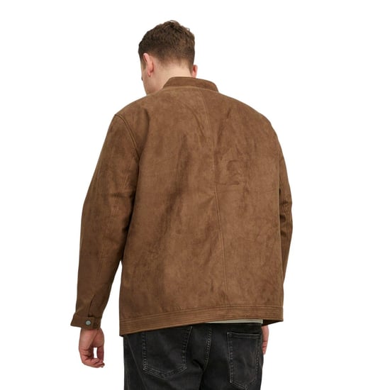 Jack And Jones Herr Enfärgad Zip-Ficka Jacka (Kognac) - Image 3