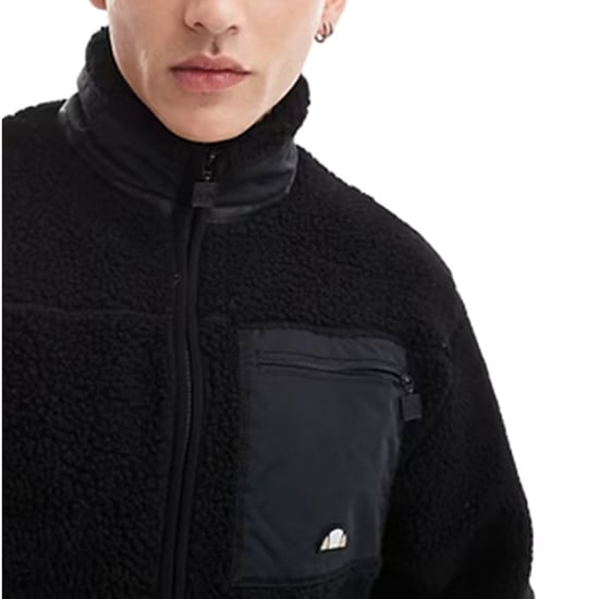 Ellesse Heren Vit Tech Fleece Trainingsjack (Zwart) - Image 3