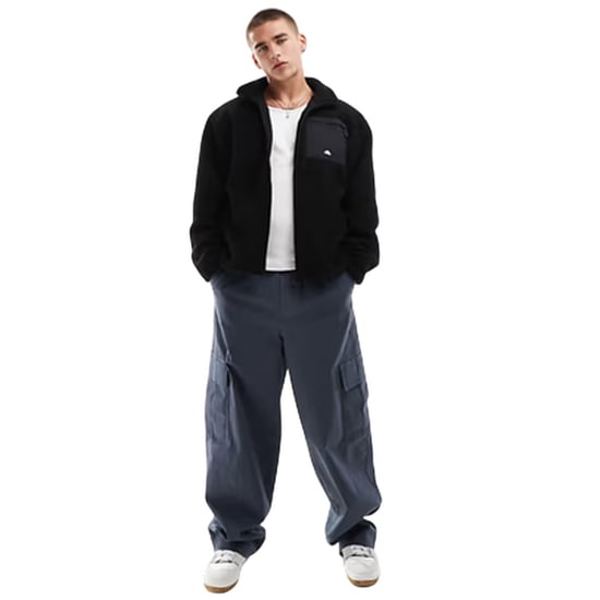 Ellesse Heren Vit Tech Fleece Trainingsjack (Zwart) - Image 5