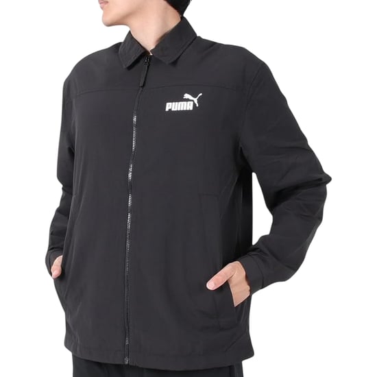 Puma Mens Collared Coach Jacket (Black) - Image 5