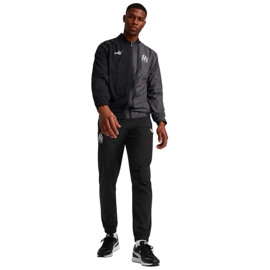 Puma Heren Prematch Olympique De Marseille FC Track Jacket (Zwart) - Image 5