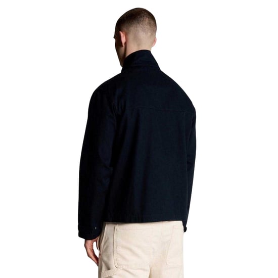 Lyle & Scott Mens Twill High-Neck Jacket (Blue) - Image 2