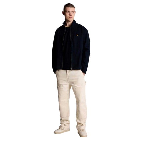 Lyle & Scott Mens Twill High-Neck Jacket (Blue) - Image 5