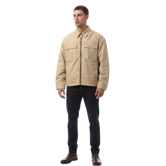 Hugo Mann Bino2511 Label Logo Jas (Beige) - Image 1