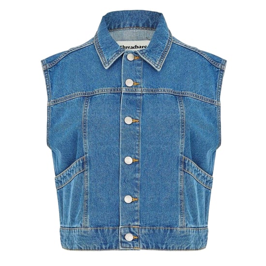 Threadbare Mouwenloos denimjasje voor dames van Lucky (Tussentijdse wasbeurt) - Image 1