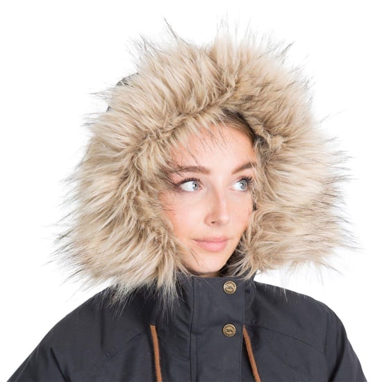 Trespass Womens/Ladies Faithful Waterproof Parka (Dark Grey) - Image 4