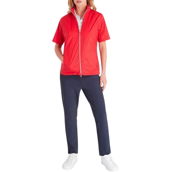 Calvin Klein Dames Perforated Regular Golf Windjack (Poppy) - Image 4