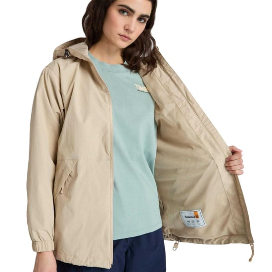 Timberland Womens/Ladies Winnick Waterproof Shell Jacket (Beige) - Image 4