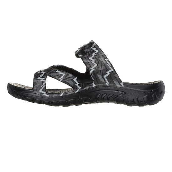 Skechers Dames Reggae Zig Zag Sandalen (Zwart/Grijs) - Image 2