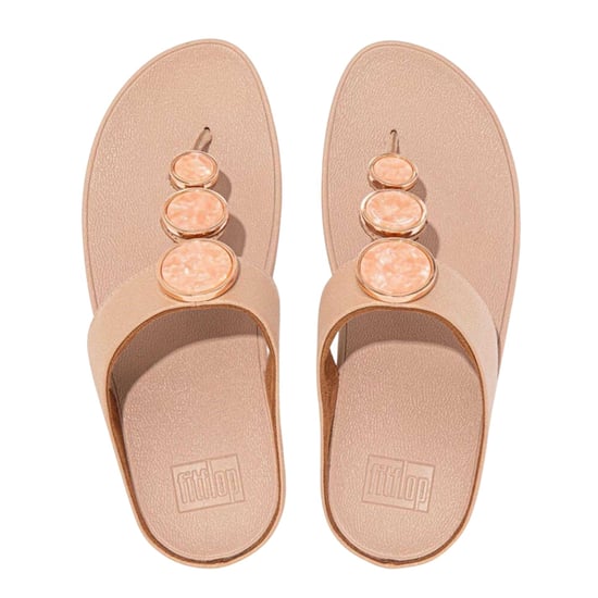 FitFlop Halo-sandalen met teenband en sleehak voor dames (Beige) - Image 2