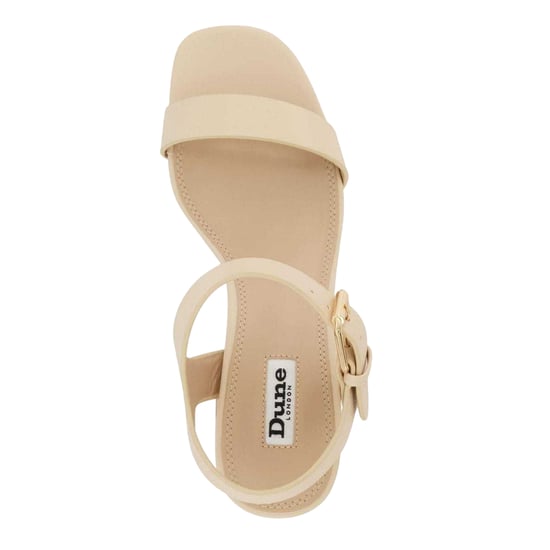 Dune London Dames/Dames Jarell Leren Blok Sandalen (Ecru) - Image 2