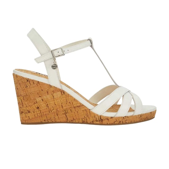 Dune London Dames/Dames Keep Leren T-Bar Sleehakken (Wit) - Image 1