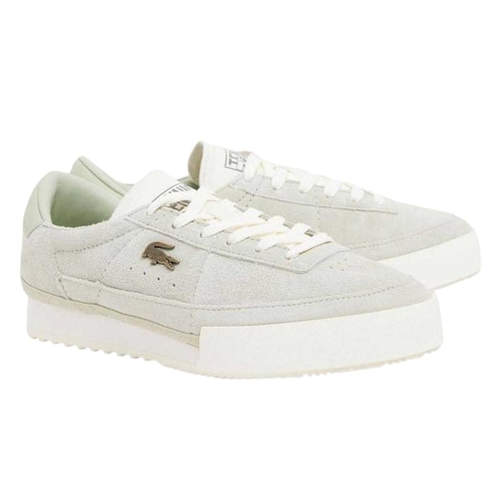 Lacoste Womens/Ladies Aura Suede Trainers (Khaki Green) - Image 4