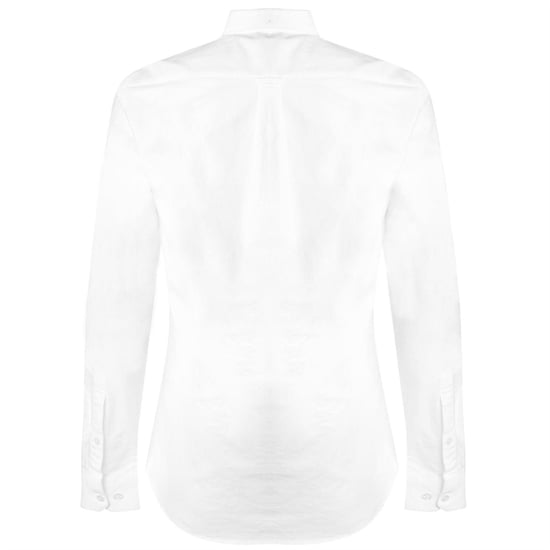 Farah Vintage Oxford-overhemd met lange mouwen en knoopsluiting voor heren (Wit) - Image 2