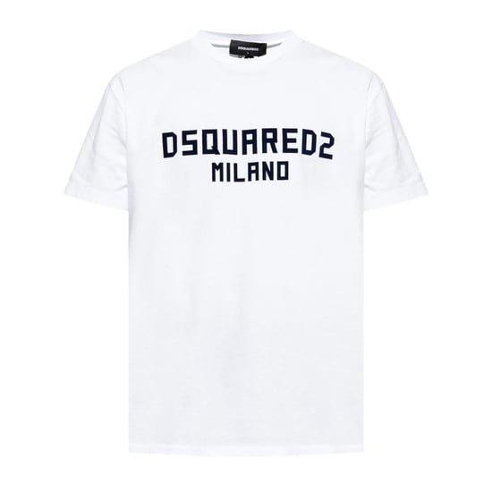 DSquared2 Heren Milano Katoen T-Shirt (Wit, Zwart) - Image 6