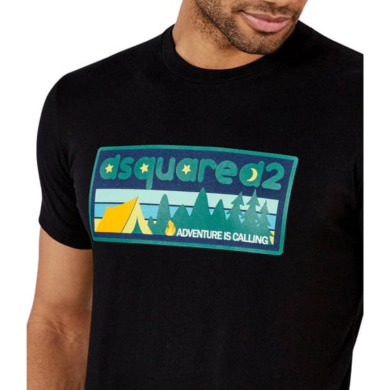 DSquared2 Heren Avontuur roept T-Shirt (Zwart) - Image 4