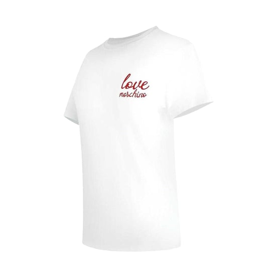 Love Moschino Womens/Ladies Small Logo T-Shirt (White) - Image 3