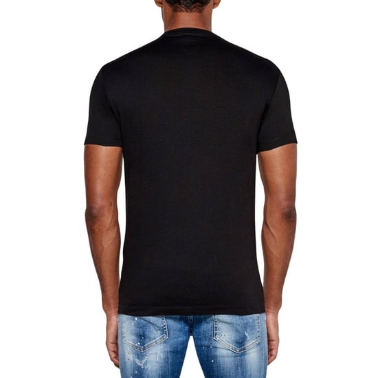 DSquared2 Rood Logo Heren T-shirt (Zwart) - Image 2