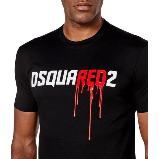 DSquared2 Rood Logo Heren T-shirt (Zwart) - Image 3