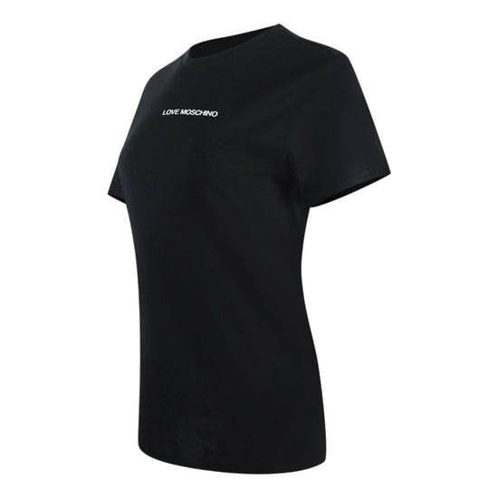 Love Moschino Dames/dames Logo Katoenen T-shirt (Zwart) - Image 3