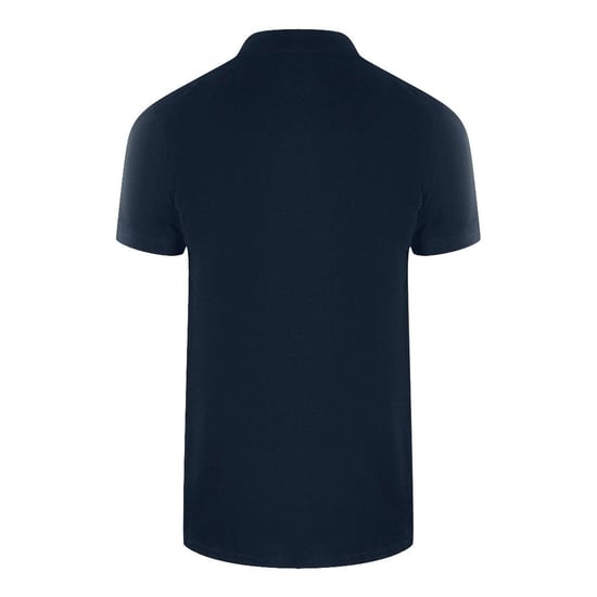 Love Moschino Mens Cotton Short-Sleeved Polo Shirt (Navy Blue) - Image 2