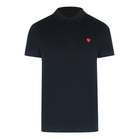 Love Moschino Heren Katoenen Polo Shirt (Zwart) - Image 1