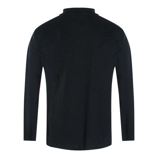 Love Moschino Mens Heart Cotton Long-Sleeved Polo Shirt (Black) - Image 2