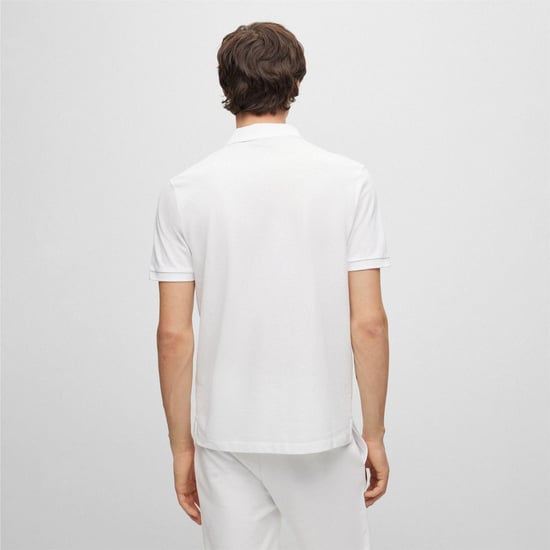 Hugo Heren Donos Katoenen Polo Shirt (Wit) - Image 2