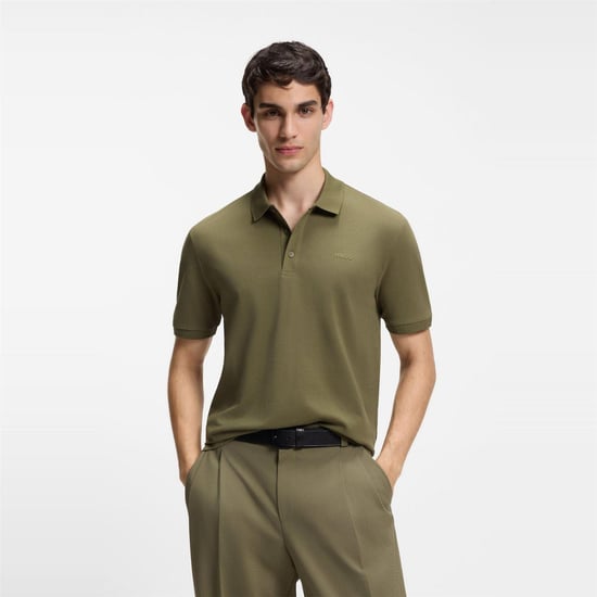 Hugo Heren Donos Katoenen Polo Shirt (Groen) - Image 2
