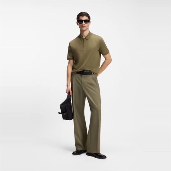 Hugo Heren Donos Katoenen Polo Shirt (Groen) - Image 5