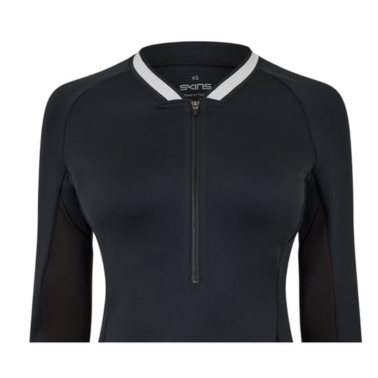 Skins Dames/Dames Quarter Zip Base Layer Top (Zwart) - Image 4