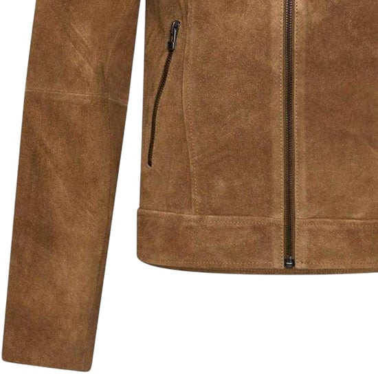 Elle Motorsuèdejas voor dames (Tan) - Image 3