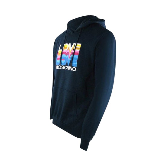 Love Moschino Dames/Dames Multi Logo Hoodie (Marineblauw) - Image 3