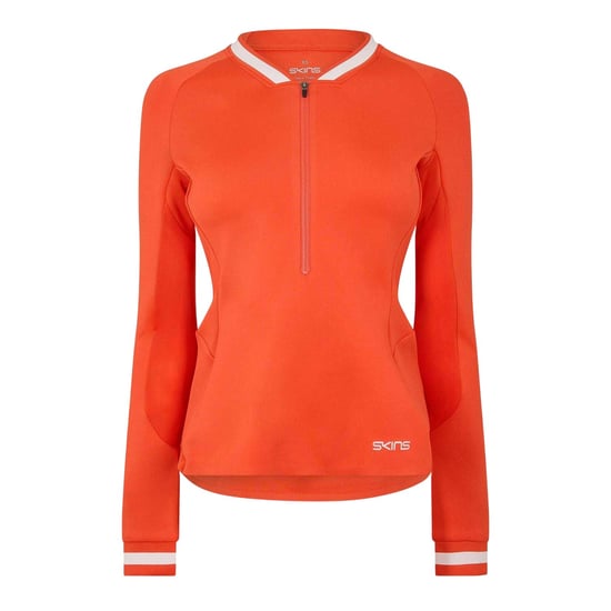 Skins Womens/Ladies Quarter Zip Base Layer Top (Red) - Image 1