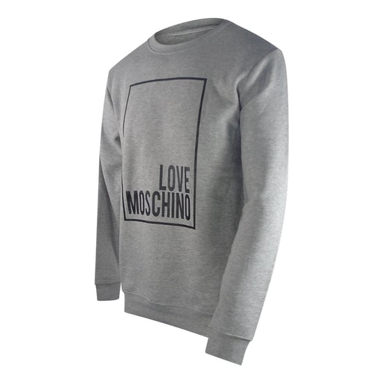 Love Moschino Mens Box Logo Sweatshirt (Grey) - Image 3