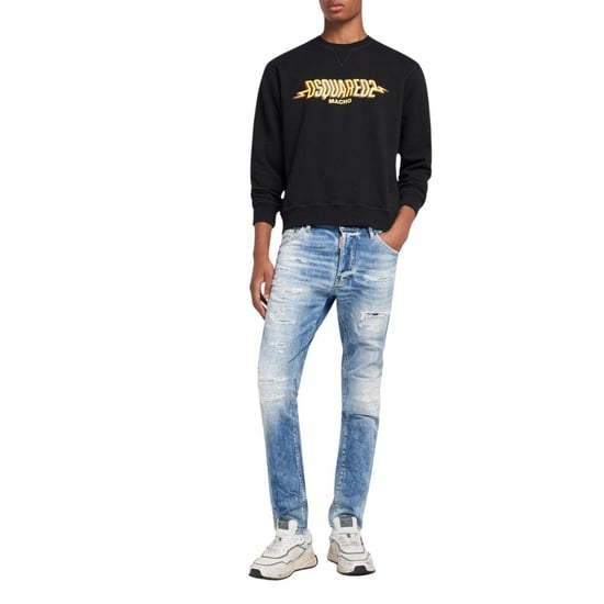 DSquared2 Uniseks Macho Logo Sweatshirt voor volwassenen (Zwart) - Image 6